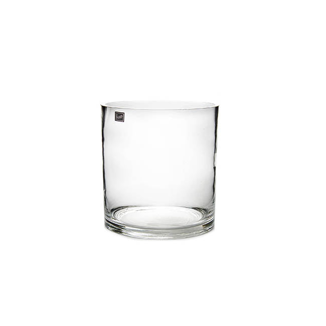 Glass Cylinder Vase Clear (15Dx15cmH)