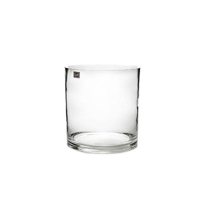 Glass Cylinder Vase Clear (15Dx15cmH)