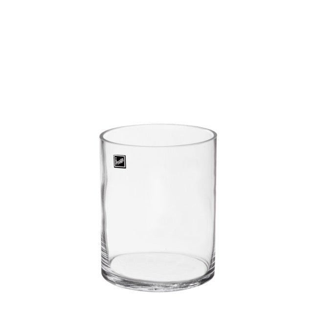 Glass Cylinder Vase Flora Clear (13Dx16cmH)