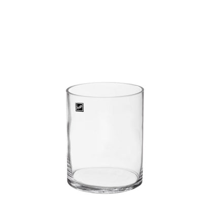 Glass Cylinder Vase Flora Clear (13Dx16cmH)