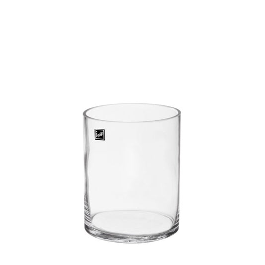 Glass Cylinder Vase Flora Clear (13Dx16cmH)