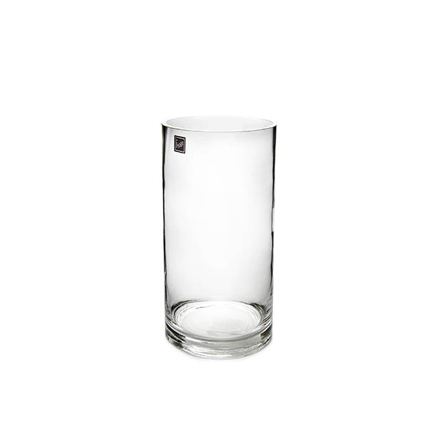Glass Cylinder Vase Clear (9Dx16cmH)