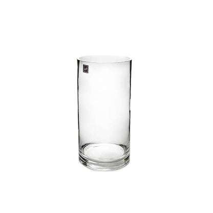 Glass Cylinder Vase Clear (9Dx16cmH)