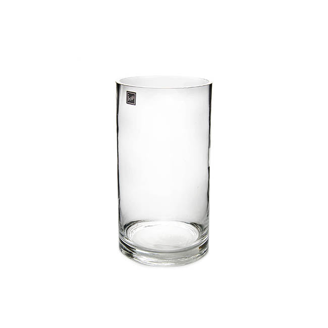 Glass Cylinder Vase Clear (10Dx20cmH)