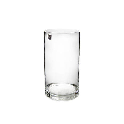 Glass Cylinder Vase Clear (10Dx20cmH)