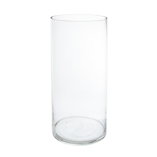 Glass Cylinder Vase Clear (20Dx40cmH)