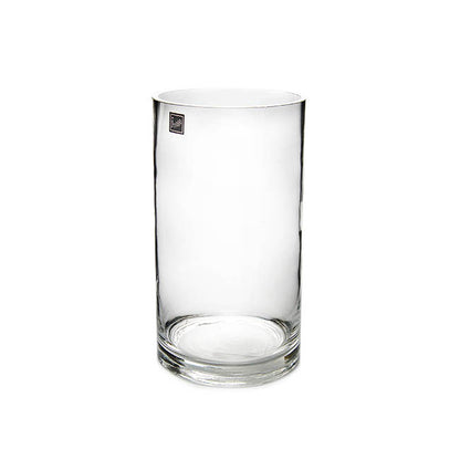 Glass Cylinder Vase Clear (12Dx25cmH)
