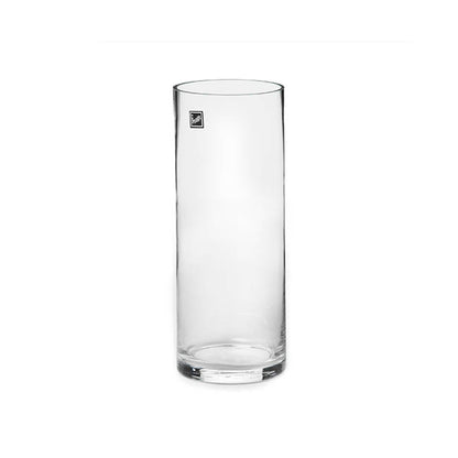 Glass Cylinder Vase Clear (10Dx26cmH)