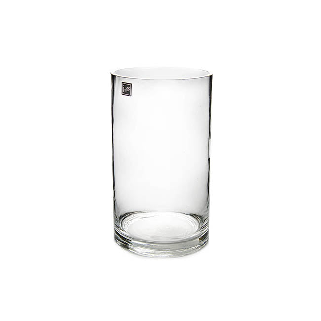 Glass Cylinder Vase Clear (12Dx28cmH)