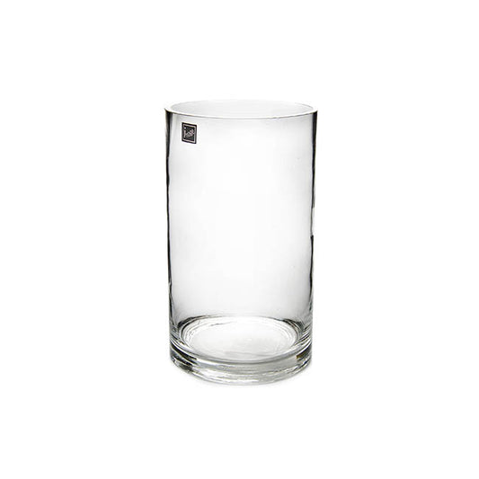 Glass Cylinder Vase Clear (12Dx28cmH)