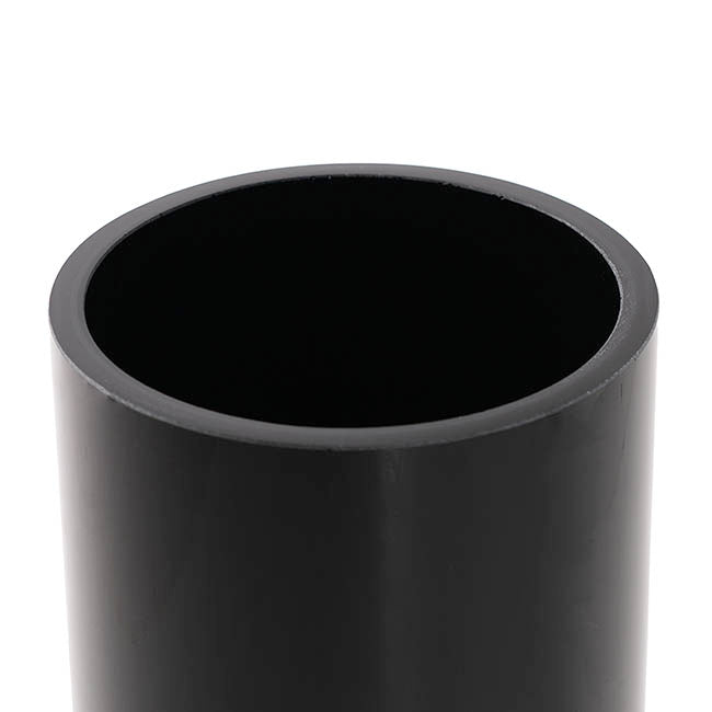 Glass Cylinder Vase Black (12Dx28cmH)