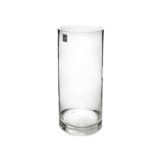 Glass Cylinder Vase Clear (10Dx30cmH)