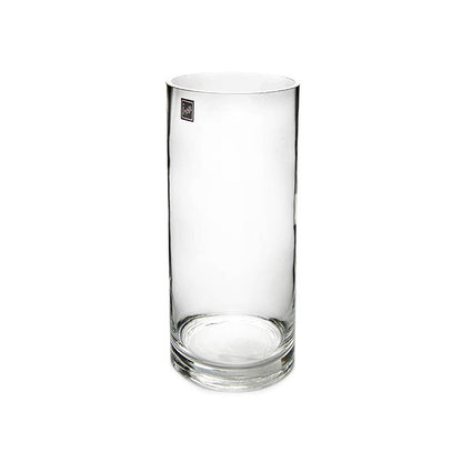 Glass Cylinder Vase Clear (10Dx30cmH)