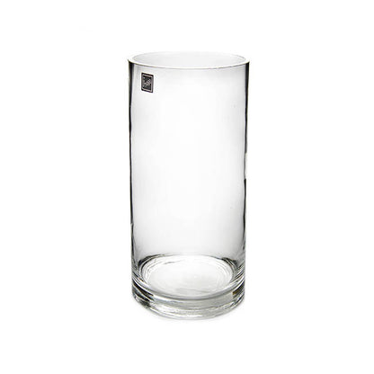 Glass Cylinder Vase Clear (14Dx32cmH)