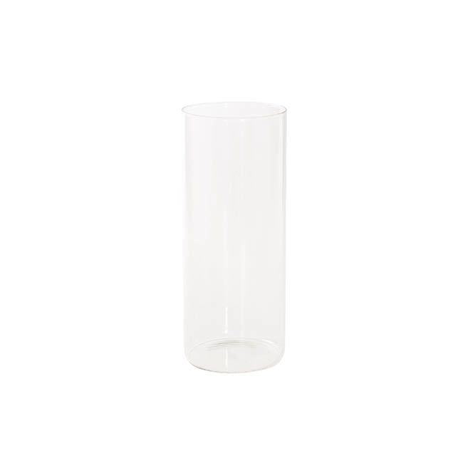 Glass Cylinder Floral Event Vase Clear (10Dx20cmH)