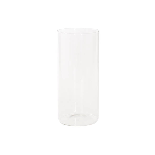 Glass Cylinder Floral Event Vase Clear (12Dx25cmH)