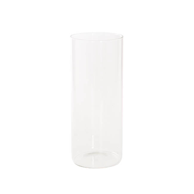 Glass Cylinder Floral Event Vase Clear (12Dx30cmH)
