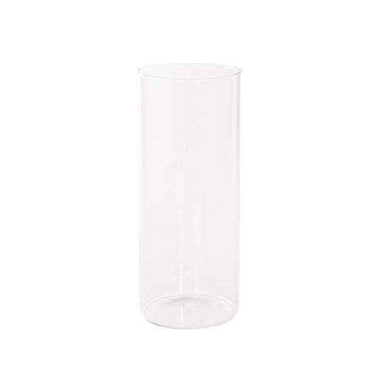Glass Cylinder Floral Event Vase Clear (12Dx30cmH)