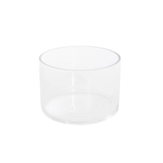 Glass Cylinder Vase Clear (15Dx10cmH) Promo