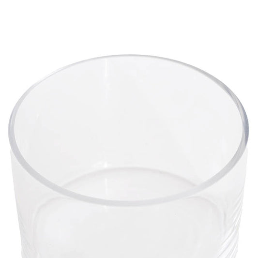 Glass Cylinder Vase Clear (15Dx10cmH) Promo