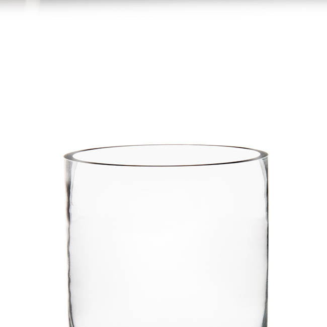 Glass Cylinder Vase Clear (15Dx18cmH) Promo