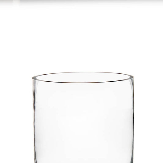 Glass Cylinder Vase Clear (15Dx18cmH) Promo