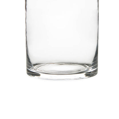 Glass Cylinder Vase Clear (15Dx18cmH) Promo