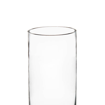 Glass Cylinder Vase Clear (12Dx20cmH) Promo