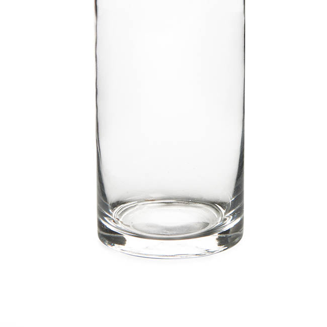 Glass Cylinder Vase Clear (12Dx20cmH) Promo