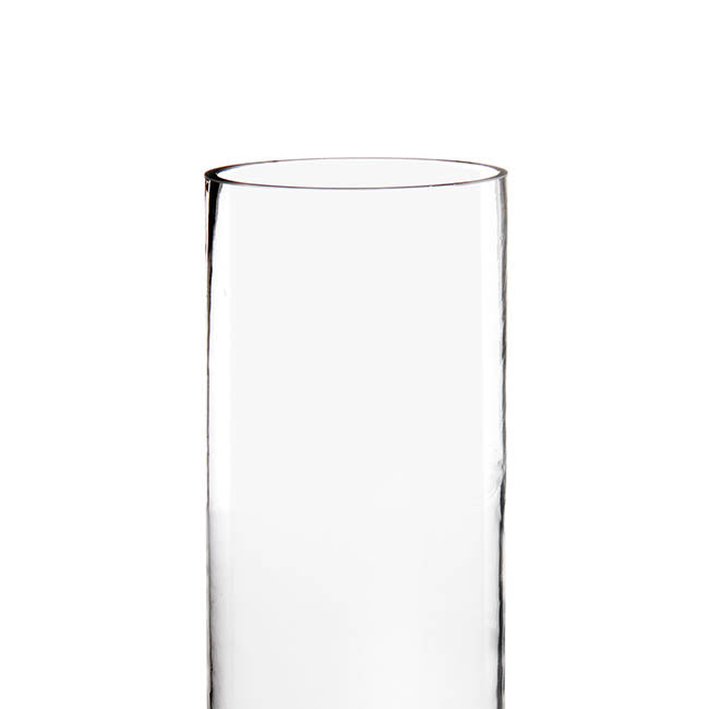 Glass Cylinder Vase Clear (12Dx30cmH) Promo