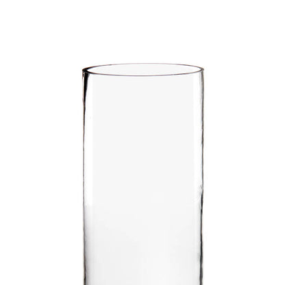 Glass Cylinder Vase Clear (12Dx30cmH) Promo