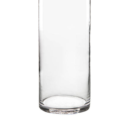 Glass Cylinder Vase Clear (12Dx30cmH) Promo