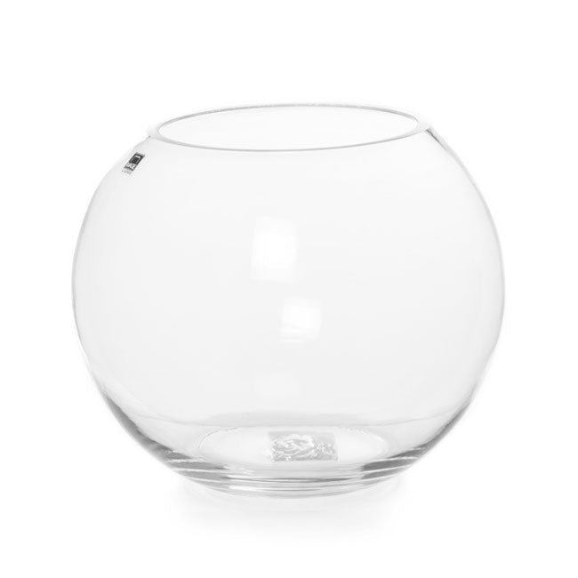 Glass Fish Bowl 22cm Clear (14TDx22Dx19cmH)