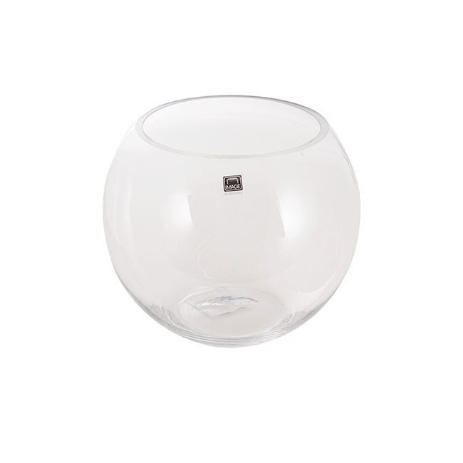Glass Fish Bowl 20cm Clear Promo (20Dx17.5cmH)