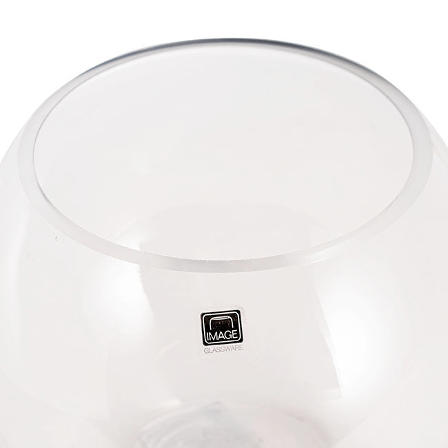 Glass Fish Bowl 20cm Clear Promo (20Dx17.5cmH)