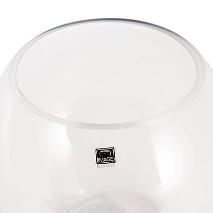 Glass Fish Bowl 20cm Clear Promo (20Dx17.5cmH)