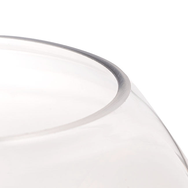Glass Fish Bowl 20cm Clear Promo (20Dx17.5cmH)