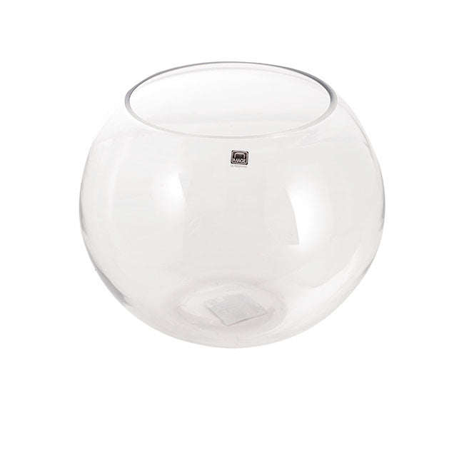 Glass Fish Bowl 25cm Clear Promo (25Dx19.5cmH)
