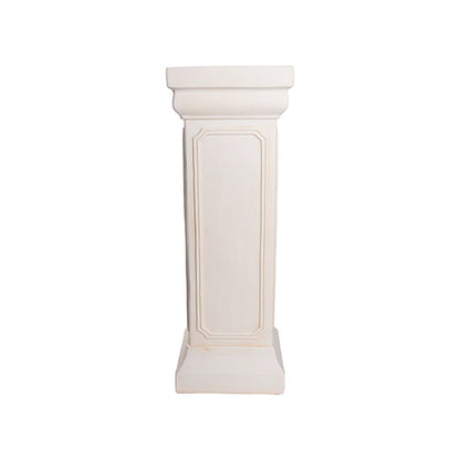 Fibreglass Pedestal Classic Smooth Ivory (26x26x74cmH)