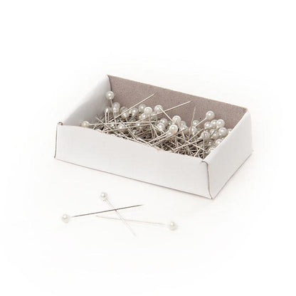 Pearl Pins Round Head Bulk 144 Pack White (3.5mmx38mmH)