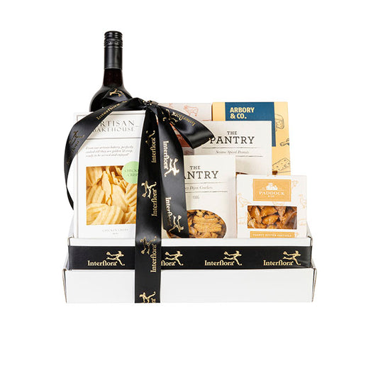Interflora Savoury Gift Hamper with Red Wine