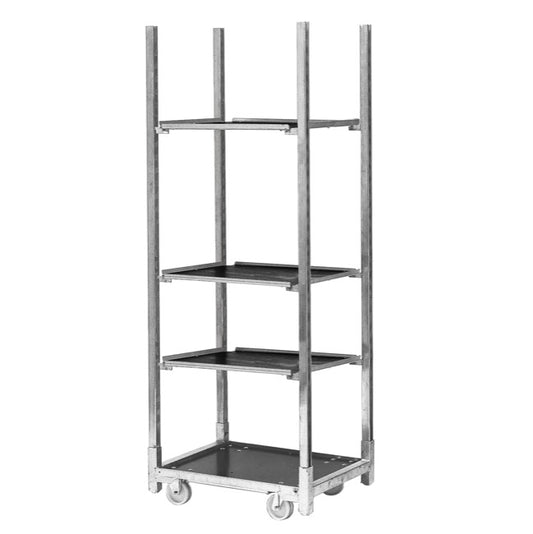 Flower Trolley Half size 3 M Ply Shelf (71.5X56.5x190cmH)