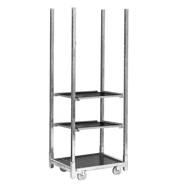 Flower Trolley Half 2 M Ply Shelves (71.5X56.5x190cmH)