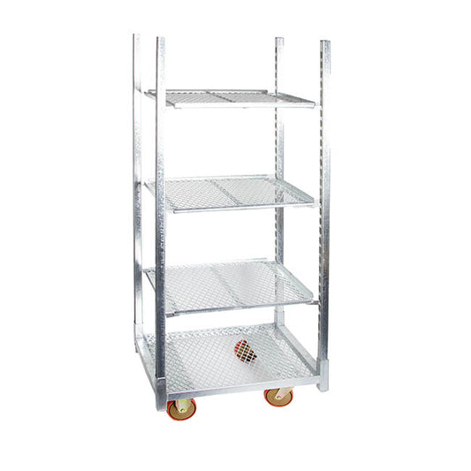 Flower & Plant Trolley Half 3 Mesh Shelf (71.5X56.5x190cmH)