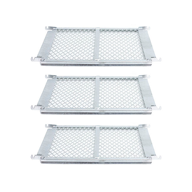 Flower & Plant Trolley Half 3 Singl Mesh Shelf (66.5X56.5cm)