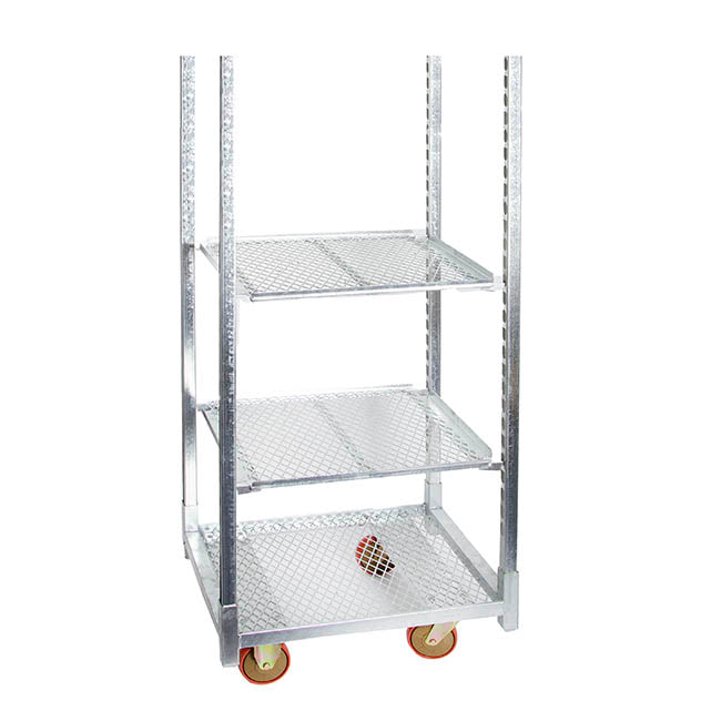 Flower & Plant Trolley Half 2 Mesh Shelf (71.5X56.5x190cmH)