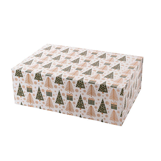 Hamper Gift Box Magnetic Flap Tall Large Trees (38x26x13cmH)