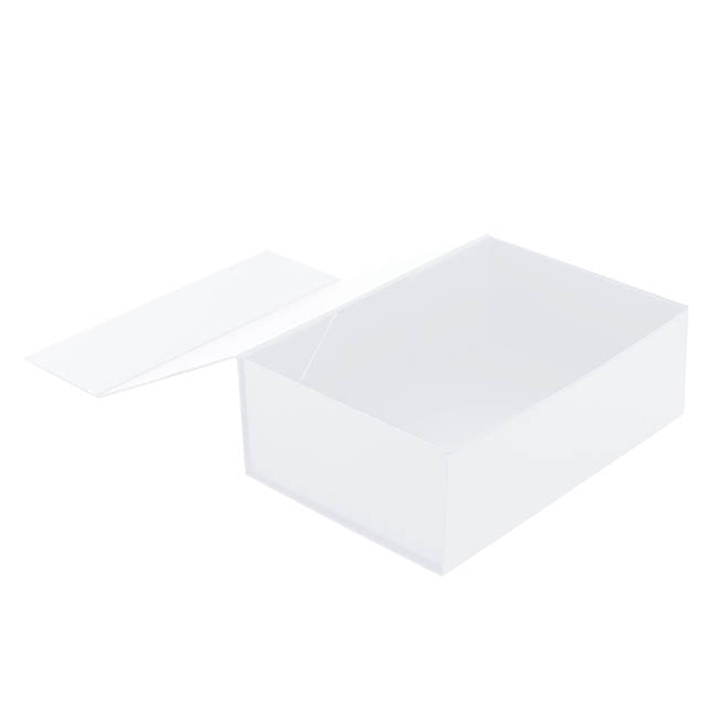 Hamper Gift Box Magnetic Flap Tall Large White (38x26x13cmH)