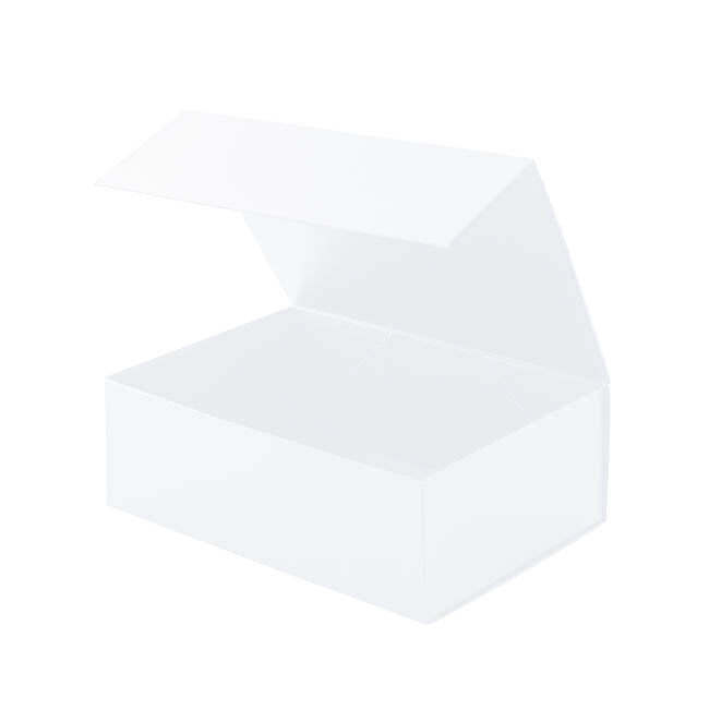 Hamper Gift Box Magnetic Flap Tall Large White (38x26x13cmH)