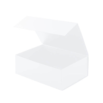 Hamper Gift Box Magnetic Flap Tall Large White (38x26x13cmH)